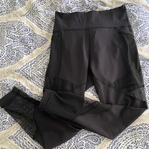 EUC Lululemon Wunder Under Mesh Leggings sz10.